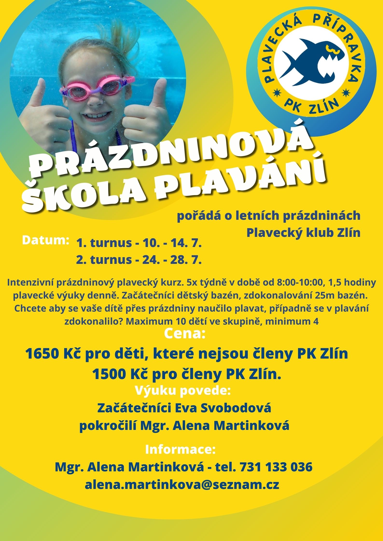 Prázdninová škola plavání